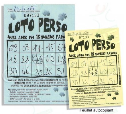 Loto Perso - 250 feuilles