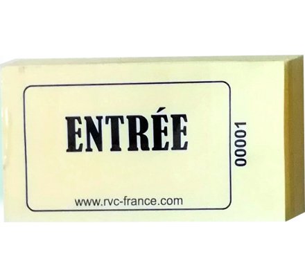 Carnet de 100 tickets "Entrée"