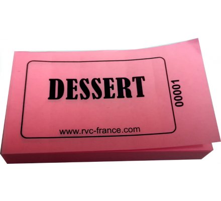 Carnet de 100 tickets "Dessert"