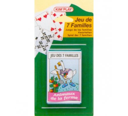 Jeu de 7 familles sous blister