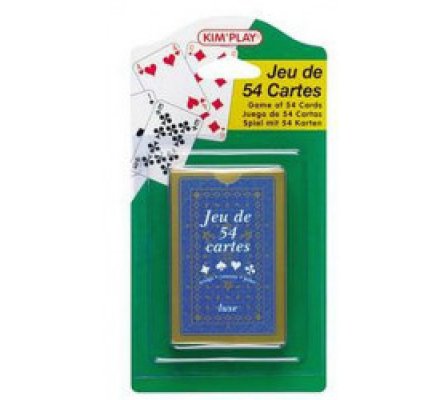 Jeu de 54 cartes sous blister