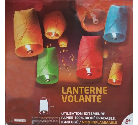 Lanterne volante colorée