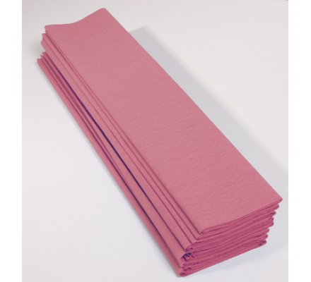 Papier crépon 60 % - 10 feuilles - Rose pâle