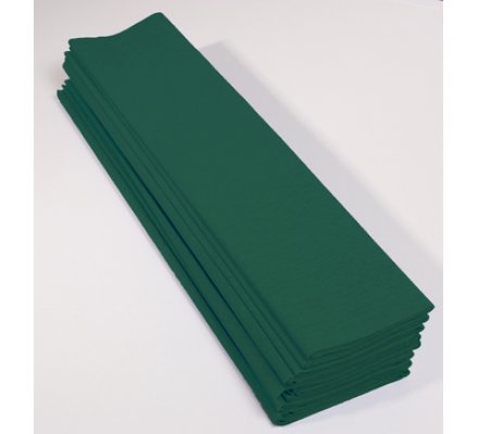 Papier crépon 60 % - 10 feuilles - Vert bouteille