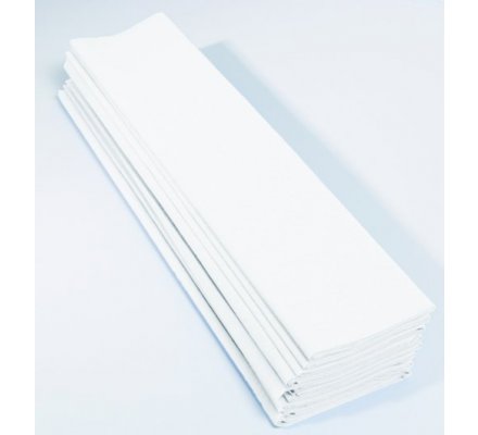 Papier crépon 40 % - 10 feuilles - Blanc