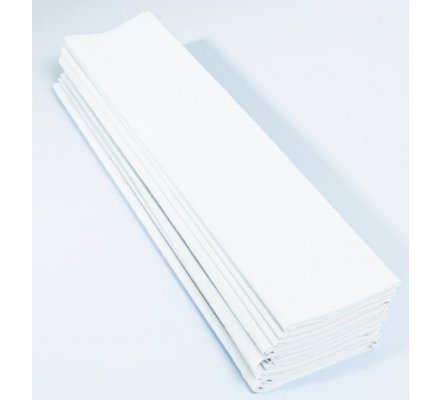 Papier crépon 60 % - 10 feuilles - Blanc