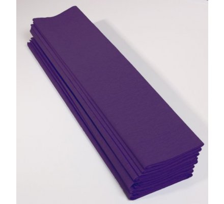 Papier crépon 40 % - 10 feuilles - Violet
