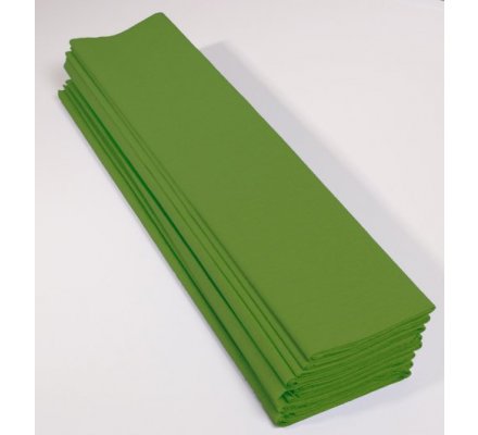 Papier crépon 40 % - 10 feuilles - Vert pomme