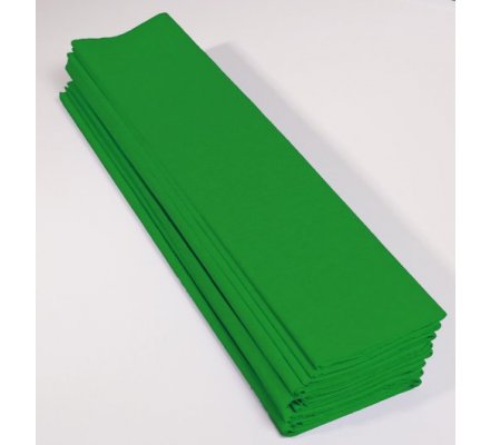 Papier crépon 40 % - 10 feuilles - Vert pré