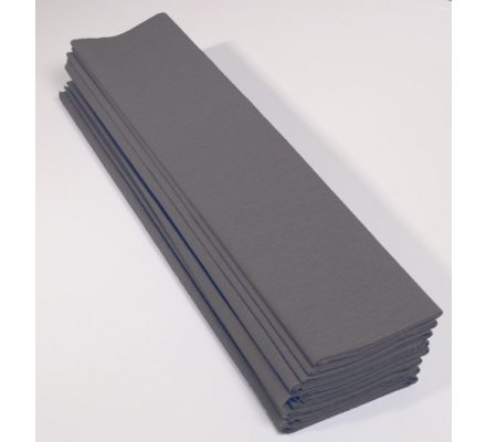 Papier crépon 40 % - 10 feuilles - Gris