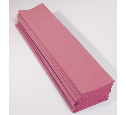 Papier crépon 40 % - 10 feuilles - Rose pâle