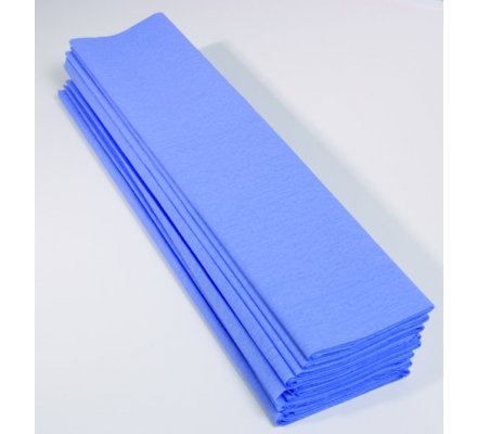 Papier crépon 60 % - 10 feuilles - Bleu pâle