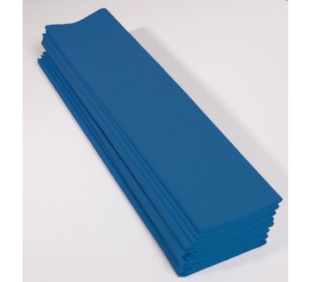 Papier crépon 40 % - 10 feuilles - Bleu pétrole