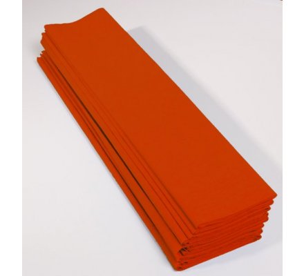 Papier crépon 40 % - 10 feuilles - Orange