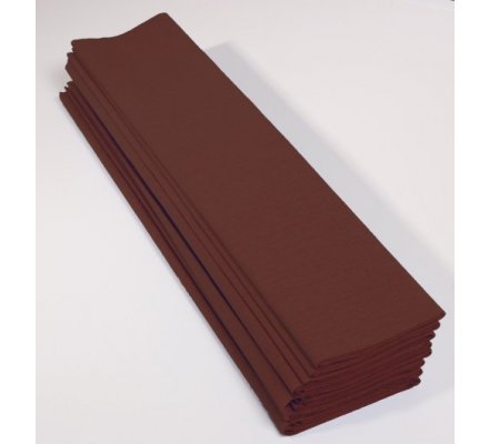 Papier crepon 40 % - 10 feuilles - Chocolat