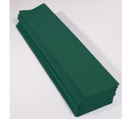 Papier crépon 40 % - 10 feuilles - Vert bouteille