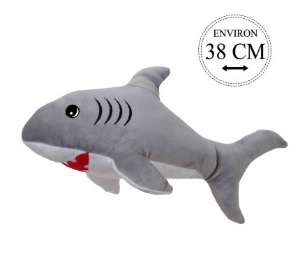 Peluche requin 38 cm