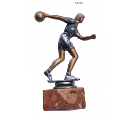 Trophée bowling femme 16 cm