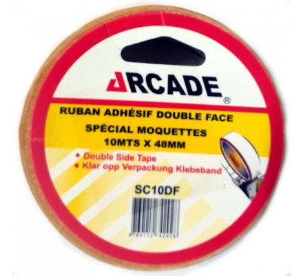 Ruban adhesif double face "spécial moquette"