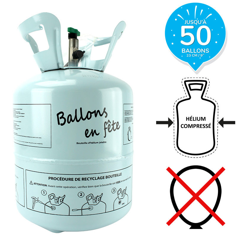 Bonbonne hélium 50 ballons - 17768