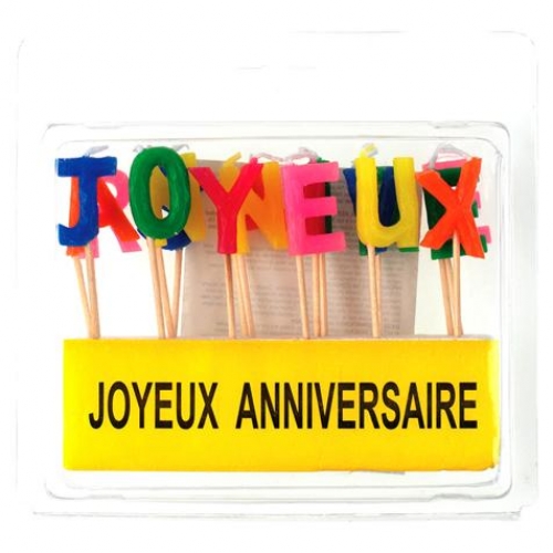 Bougies Joyeux Anniversaire 8569